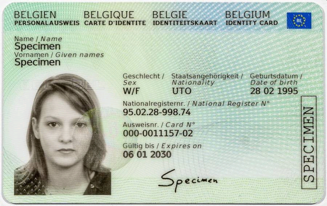 Buy Belgium ID Card online