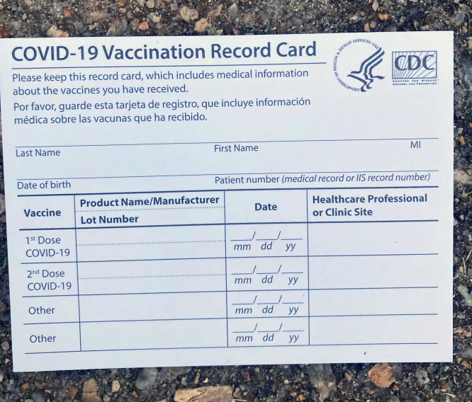 Buy COVID-19 vaccination card online