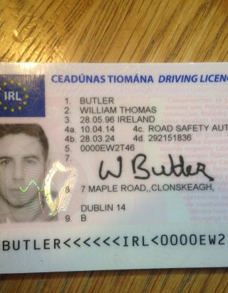 Buy Irish Driver's license online