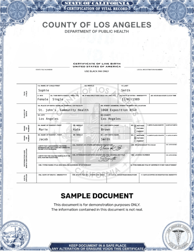 Buy Birth Certificate Online